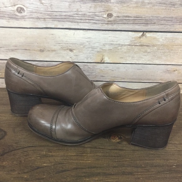 Naturalizer Booties Chunky Heel Taupe Gray 8.5 - Picture 5 of 7